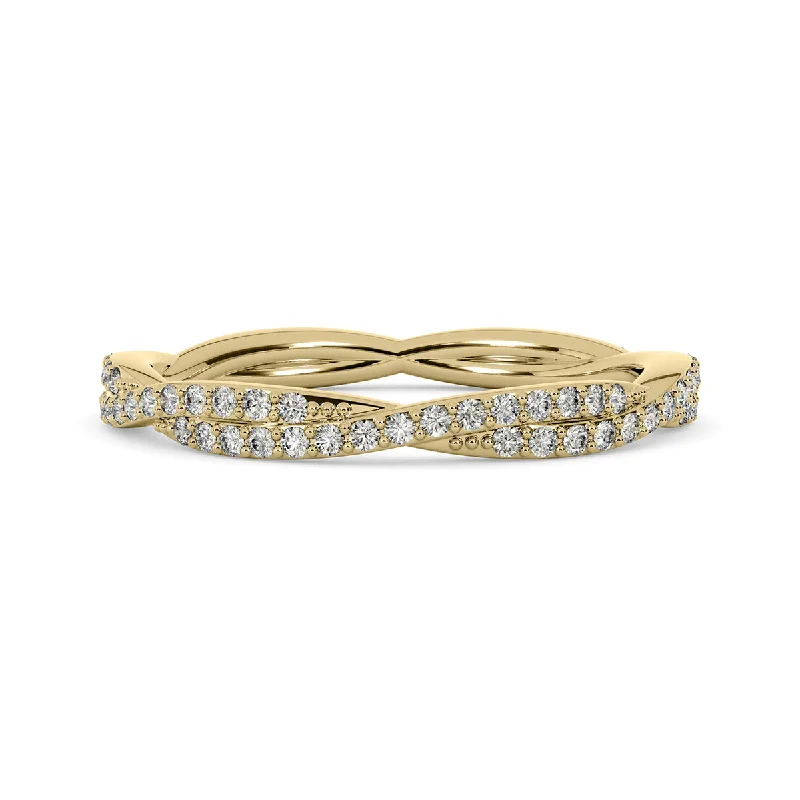 Three - Stone Women's Diamond Rings Symbolizing Past, Present, and Future with Emerald - Cut DiamondsDiamond Eternity Ring