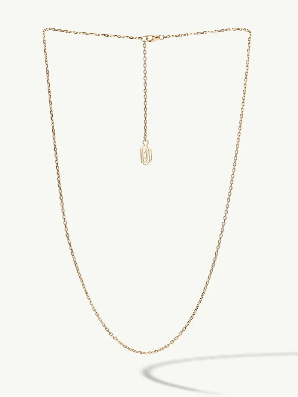 Radiant - cut diamond engagement ring with a bezel - set center stone in 18K yellow goldDiamond Cut Cable Chain Necklace In 18K Yellow Gold, 1.5mm