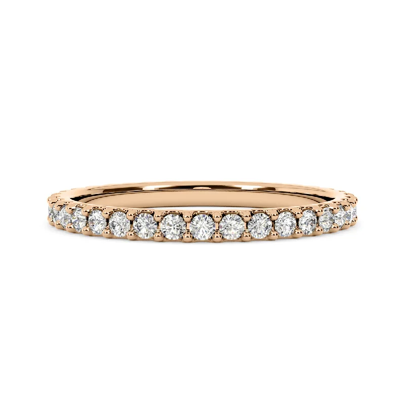 Women's Diamond Rings with Side - Stone Pave Setting for a Sparkling and Continuous ShineDiamond Eternity Ring