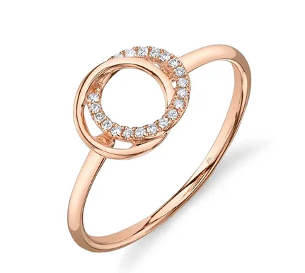 Statement - Making Fashion Rings in Gold - Plated Brass with Oversized Cubic Zirconia StonesBremer Jewelry Round Diamond Fashion Ring in 14K Rose Gold (.07ctw)