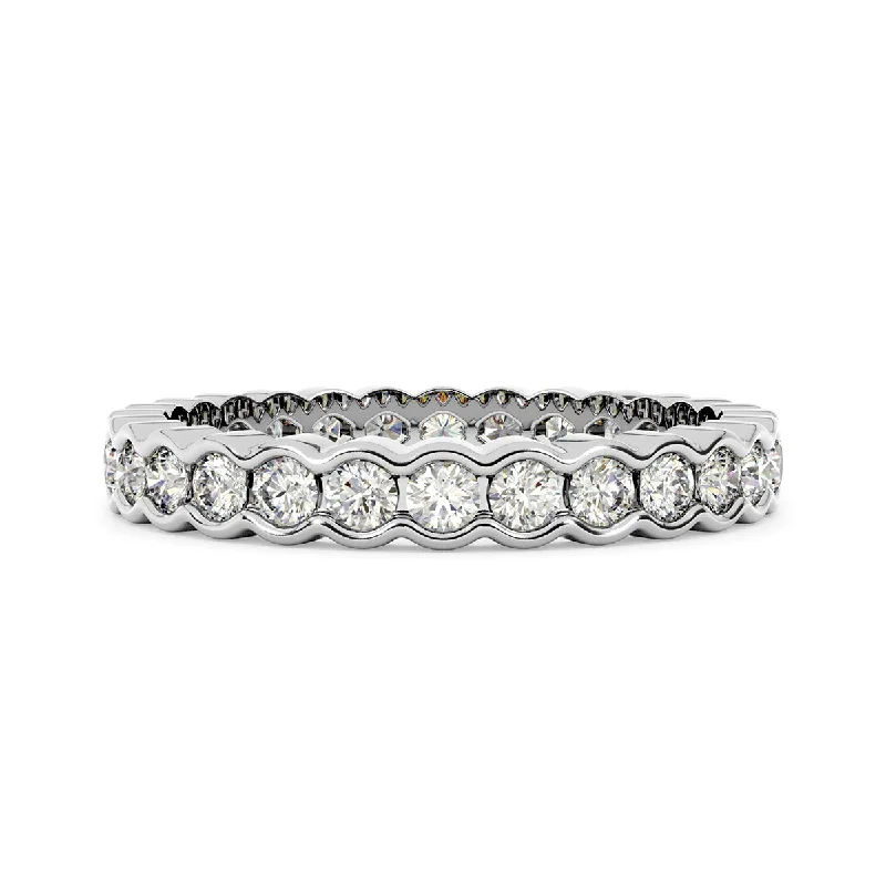 Cluster - Style Women's Diamond Rings with Multiple Small Diamonds Arranged in a Stunning PatternDiamond Eternity Ring