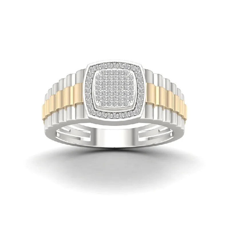 Pear - Shaped Women's Diamond Rings in Yellow Gold with a Single - Diamond Pendant LookDe Couer IGI Certified 1/4ct TDW Diamond Men's Ring