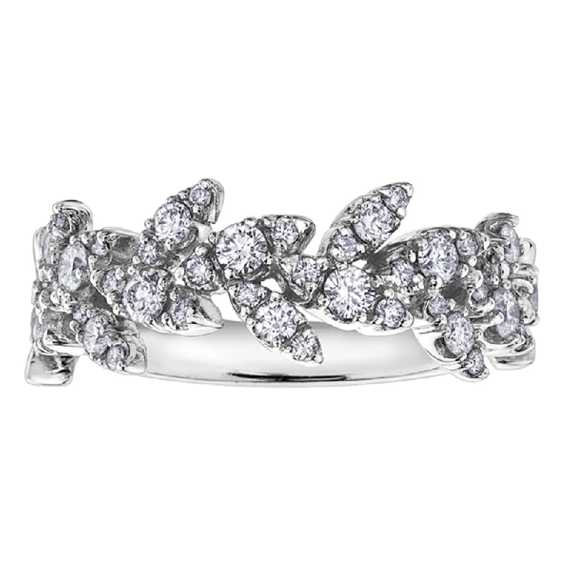 Art Deco - Inspired Women's Diamond Rings with Geometric Designs and Baguette - Cut DiamondsVine Style Diamond Ring