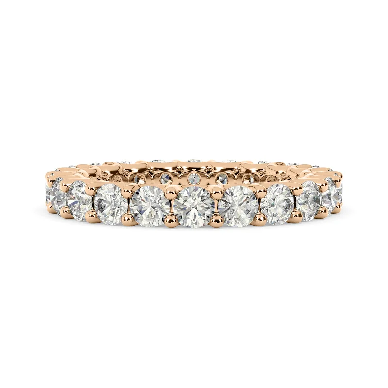 Vintage - Style Women's Diamond Rings with Floral - Engraved Bands and Multiple Diamond AccentsDiamond Eternity Ring