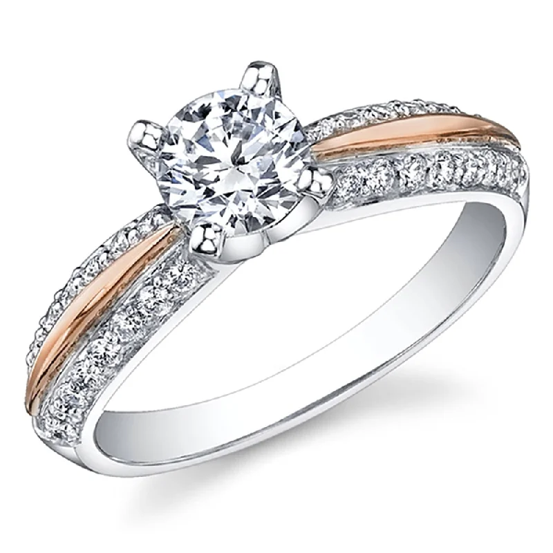 Cushion - Cut Women's Diamond Rings in Platinum with a Soft and Romantic AppearanceTwo-Tone Gold Canadian Diamond Engagement Ring