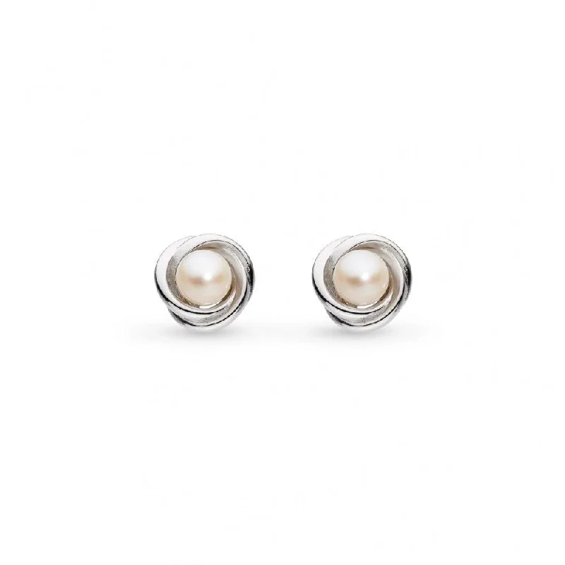 Hypoallergenic Sterling Silver Star - Studded Stud Earrings for Sensitive EarsKit Heath Bevel Trilogy Pearl Stud Earrings