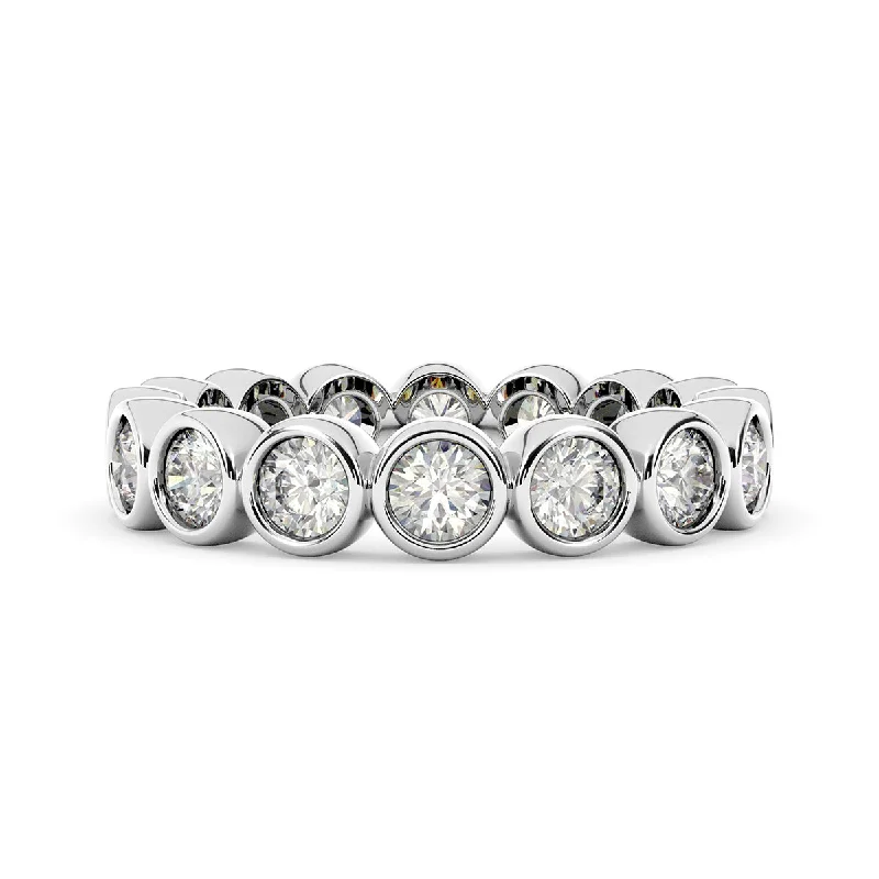 Vintage - Style Women's Diamond Rings with Floral - Engraved Bands and Multiple Diamond AccentsDiamond Eternity Ring