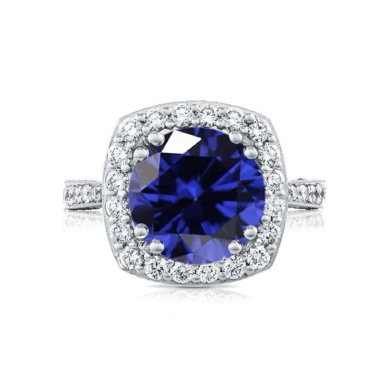 Tennis - Style Women's Diamond Rings with a Continuous Row of Diamonds for a Classic and Versatile LookTacori Classic Crescent RoyalT Sapphire and Diamond Ring