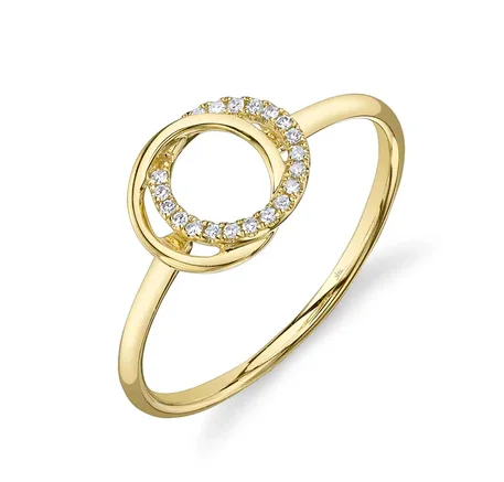 Stackable Fashion Rings in Rose - Gold Tone with Delicate Floral EngravingsBremer Jewelry Round Diamond Fashion Ring in 14K Yellow Gold (.07ctw)