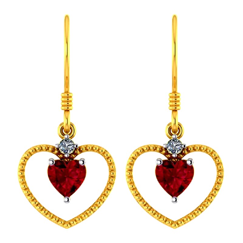 Marquise - Cut Women's Diamond Rings in Palladium for a Unique and Elongated ShapeHeart Shaped 14k Gold Earring With A Mini Heart Pendant