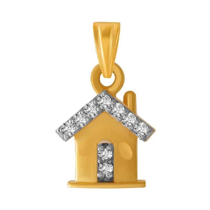 Women's Diamond Rings with Side - Stone Pave Setting for a Sparkling and Continuous Shine14k House Designed  Gold Pendent