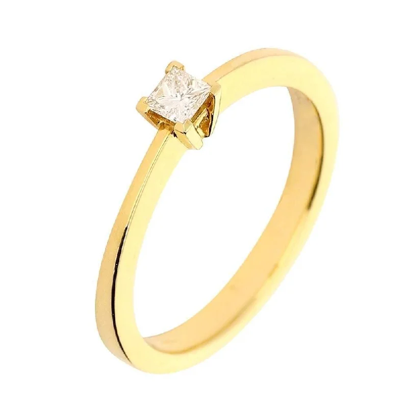 Men's Citrine Engagement Rings in Stainless Steel with a Stackable Band Design18ct Gold princess cut  0.15ct natural diamond ring size M