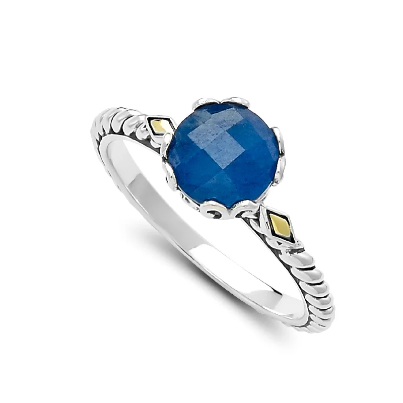 Pearl - Adorned Fashion Rings in Gold - Tone Alloy for a Sophisticated LookSamuel B. Blue Sapphire Birthstone Glow Ring - September