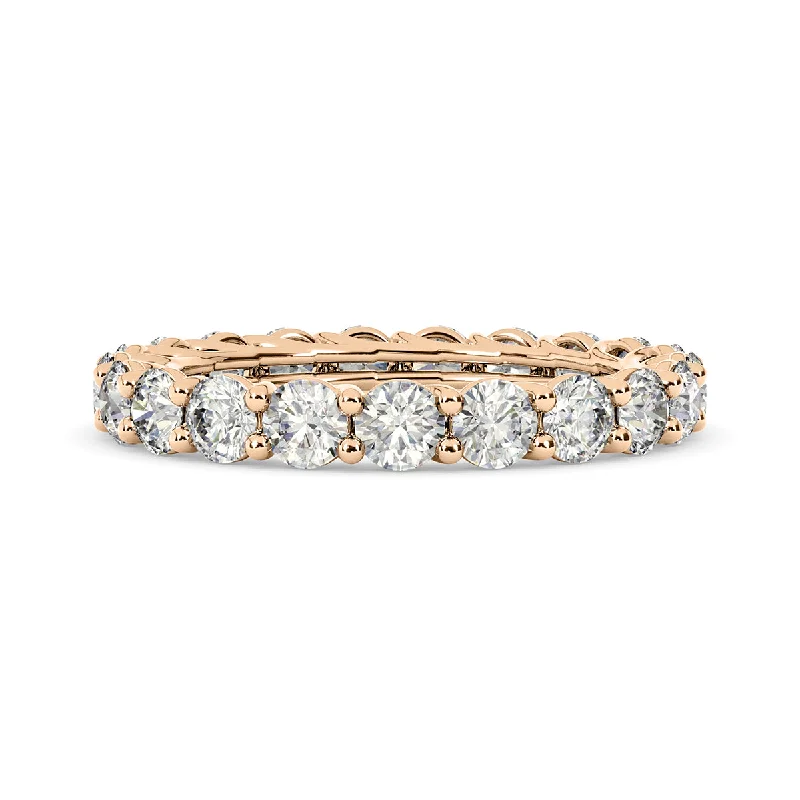 Women's Solitaire Diamond Rings with Round - Cut Diamonds and Platinum Settings for an Elegant EngagementDiamond Eternity Ring