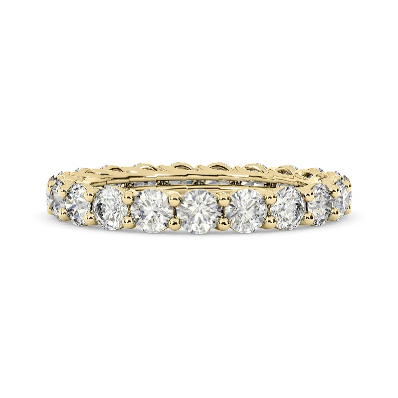 Vintage - Style Women's Diamond Rings with Floral - Engraved Bands and Multiple Diamond AccentsDiamond Eternity Ring