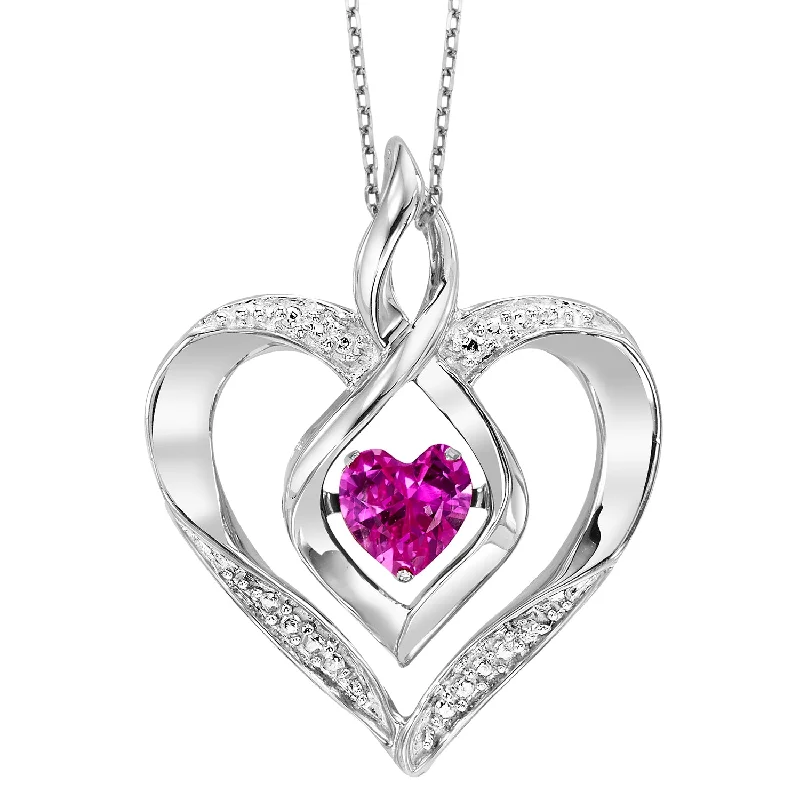 Marquise - cut diamond engagement ring with a split - shank band in platinumCreated Pink Tourmaline Pendant by Rhythm of Love