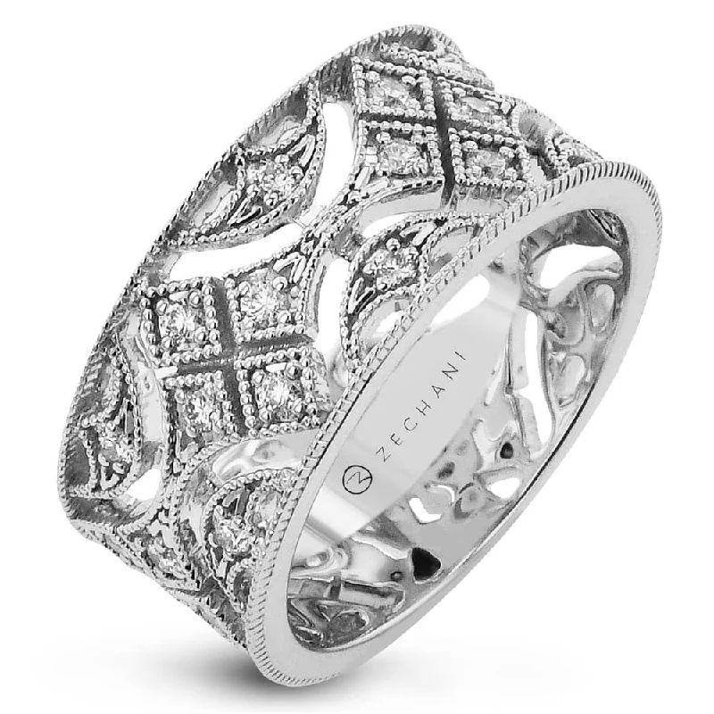 Marquise - Cut Women's Diamond Rings in Palladium for a Unique and Elongated ShapeVintage Vixen Diamond Band