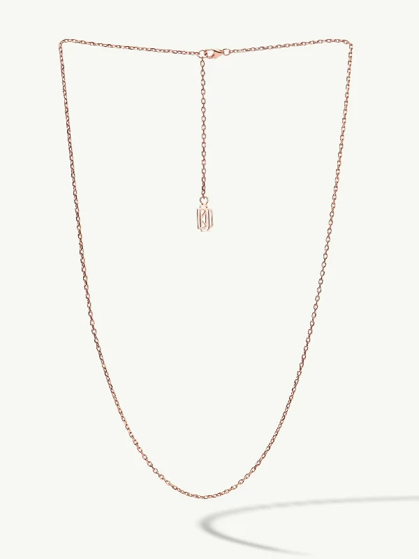 Aquamarine and diamond engagement ring in a 18K white - gold setting with a scalloped edgeDiamond Cut Cable Chain Necklace In 18K Rose Gold, 1.5mm