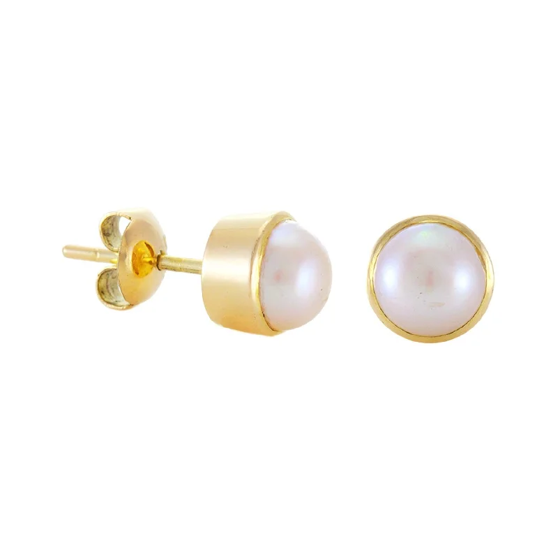 Adjustable - Back Crystal Stud Earrings in Clear for a Sparkling and Versatile PieceSimon Alexander 9ct Gold Freshwater Pearl Stud Earrings