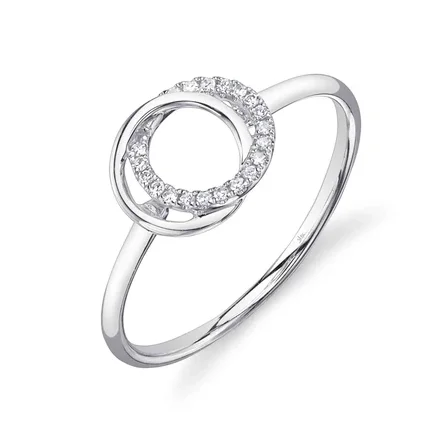 Rhinestone - Embellished Fashion Rings in Silver - Tone Metal for a Glamorous TouchBremer Jewelry Round Diamond Fashion Ring in 14K White Gold (.07ctw)