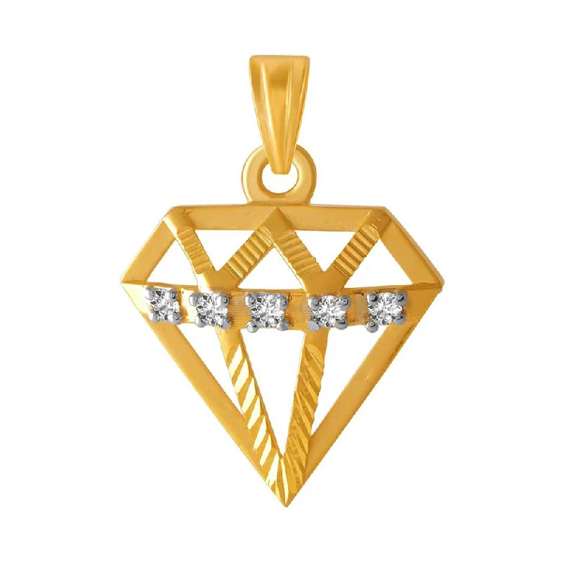 Princess - Cut Women's Diamond Rings in White Gold with a High - Clarity Diamond for a Modern Look14k Rectangle Designed Gold Pendent