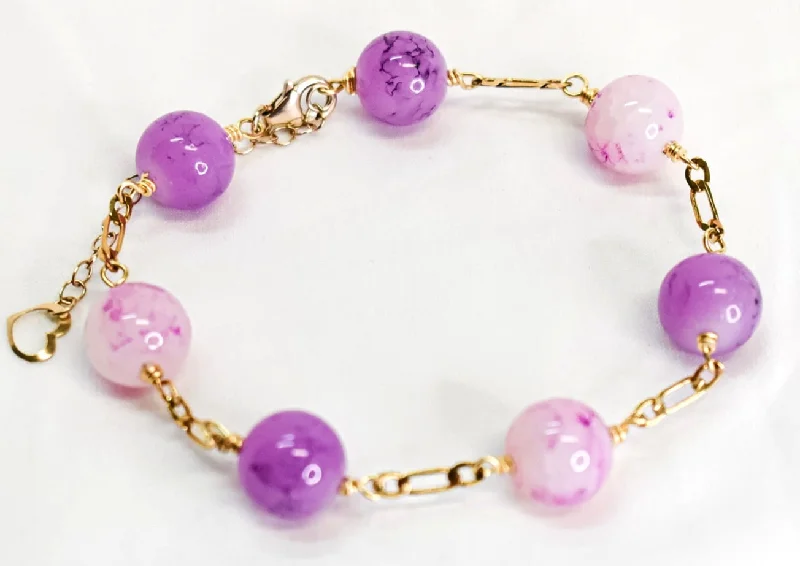 Bangle Bracelets with LED Lights for a Glowing and Trendy AccessoryKEHLARA - PURPLE GEMSTONE GOLDFILLED BRACELET