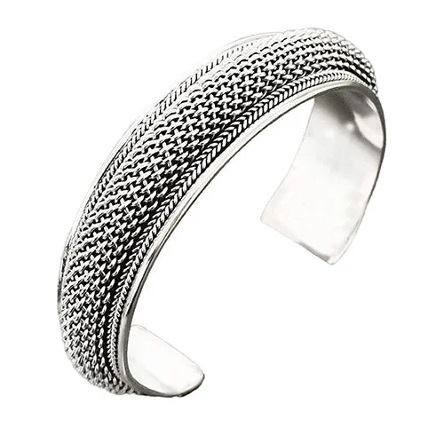 Stretch Bangle Bracelets with Elastic Cord for a Comfortable FitSterling Silver Iconic Braided Bangle Bracelet For Men And Women