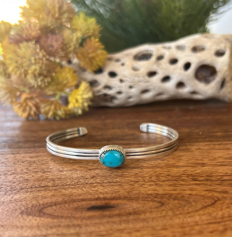 Women's Beaded Cuff Bracelets in Bohemian Style with Multiple Colors for a Summer LookNavajo Made Kingman & Sterling Silver Cuff Bracelet