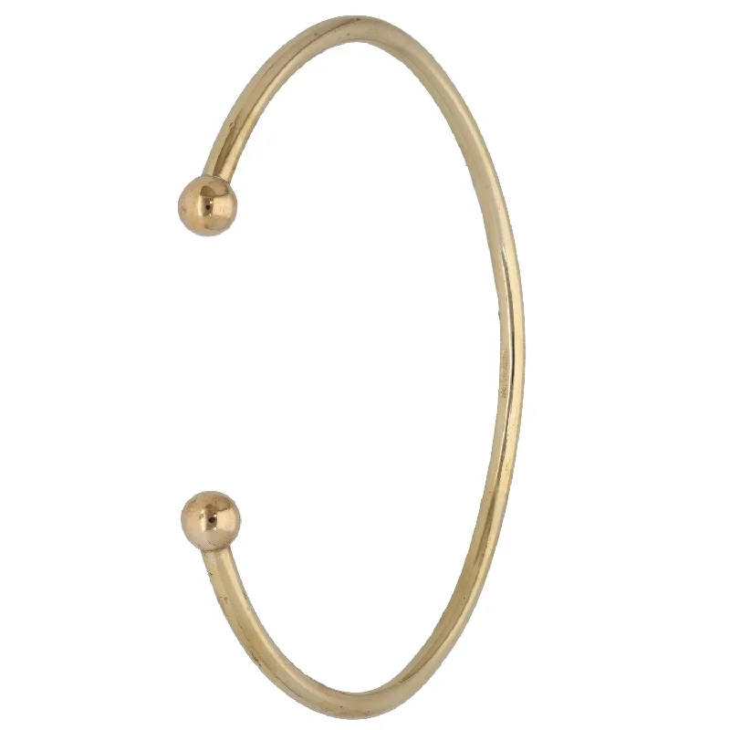 Bangle Bracelets with Adjustable Screw - Closures for a Secure Fit9ct Gold Torque Bangle