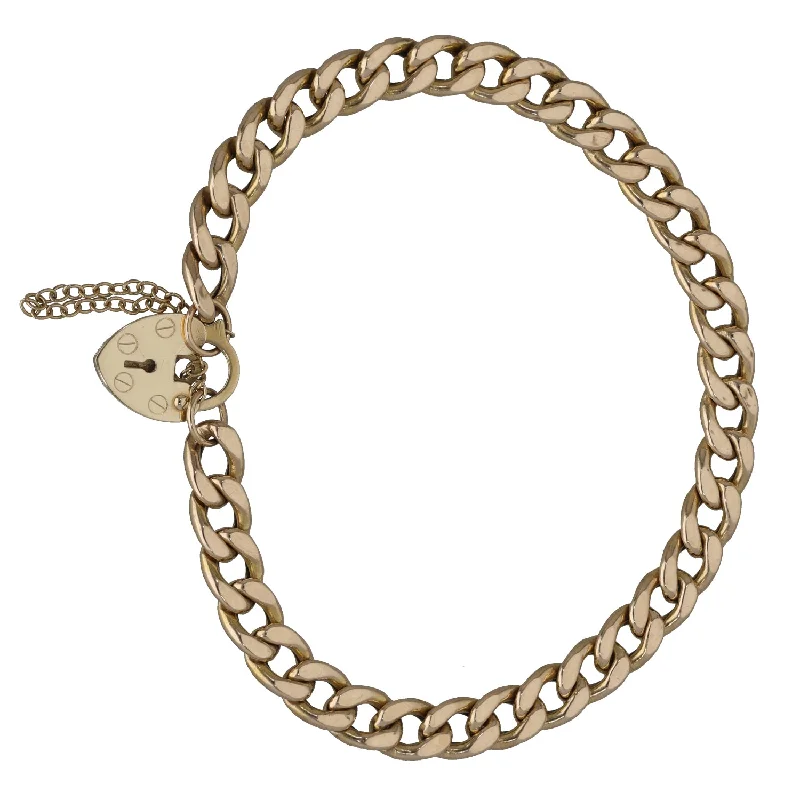 Leather - Wrapped Bangles with Studded Details for a Rock - Chic Vibe9ct Gold Curb Bracelet