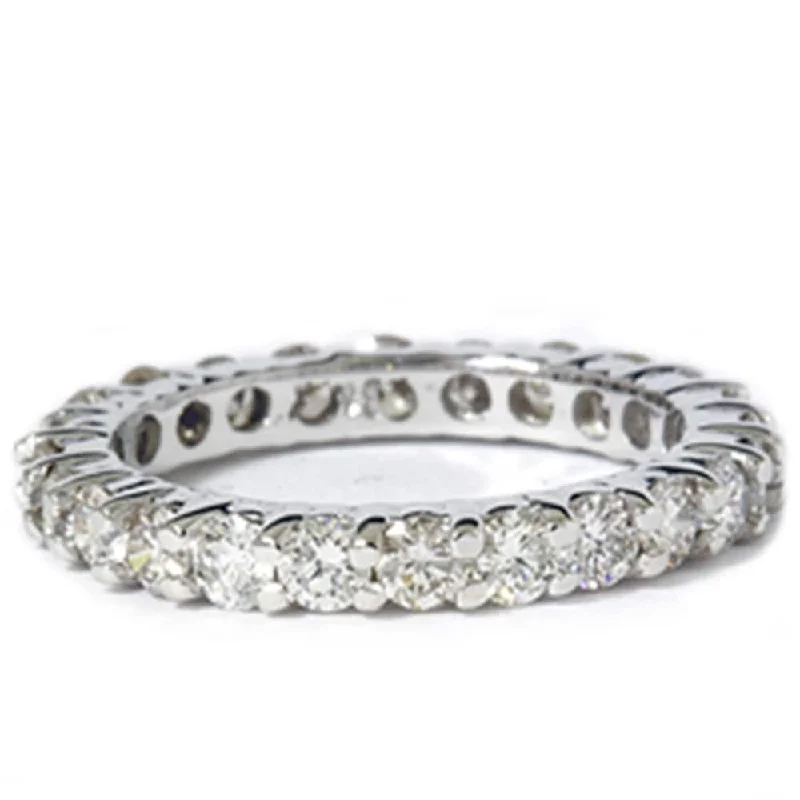 Platinum Celtic - Inspired Wedding Bands with Intricate Knotwork Patterns for a Symbolic and Stylish Choice1 1/2ct Prong Eternity Ring White Gold