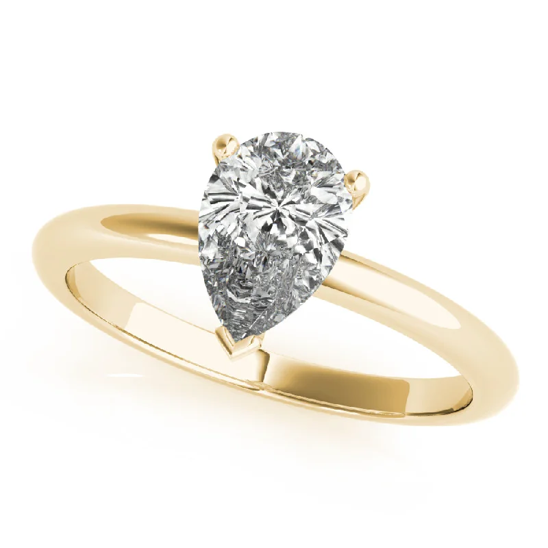 Heart - Shaped Engagement Rings in 14K Pink Gold for a Romantic ProposalLara Pear Diamond Engagement Ring Setting