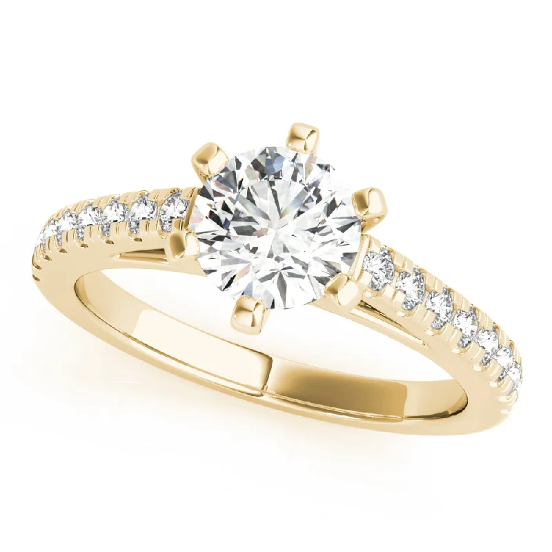 Marquise Cut Engagement Rings with a Channel - Set Diamond BandVenus Diamond Engagement Ring Setting