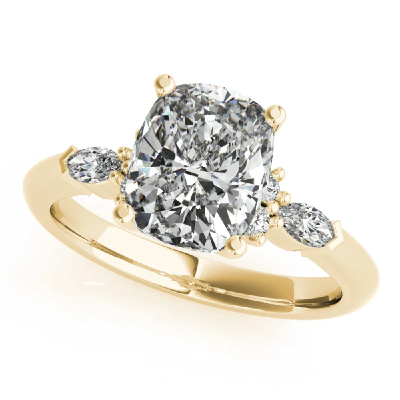 Signature - Design Engagement Rings with a Brand - Exclusive Pattern and Premium DiamondsWillow Elongated Cushion Cut Diamond Engagement Ring Setting