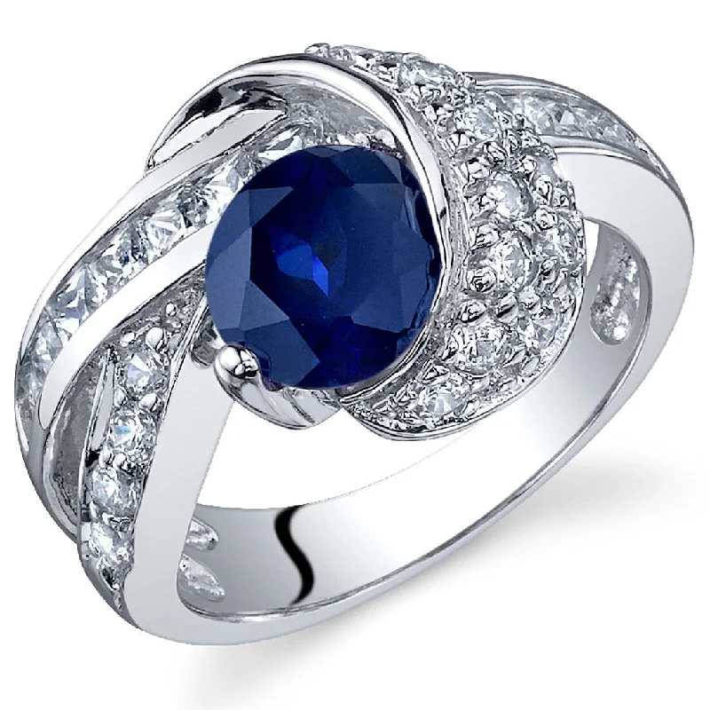 Alexandrite Gemstone Rings in Platinum with a Hidden Halo for a Rare and Luxurious PieceSterling Silver 1.75 ct Created Sapphire Birthstone Ring