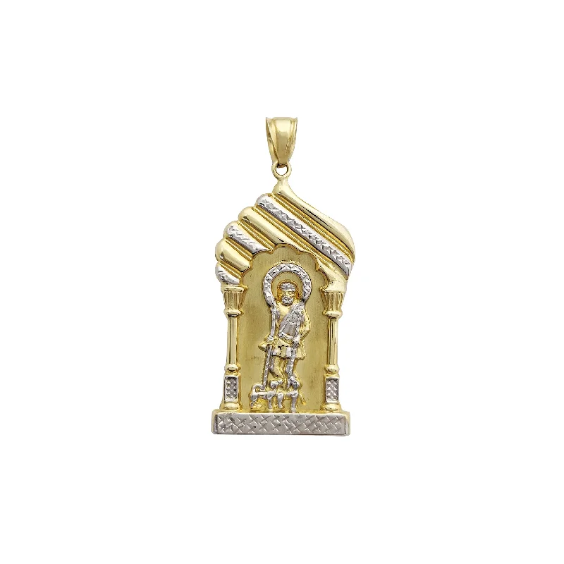 Enamel - Painted Owl Pendant in Vibrant Colors for a Playful LookDiamond Cuts Shrine Saint Lazarus Pendant (14K)