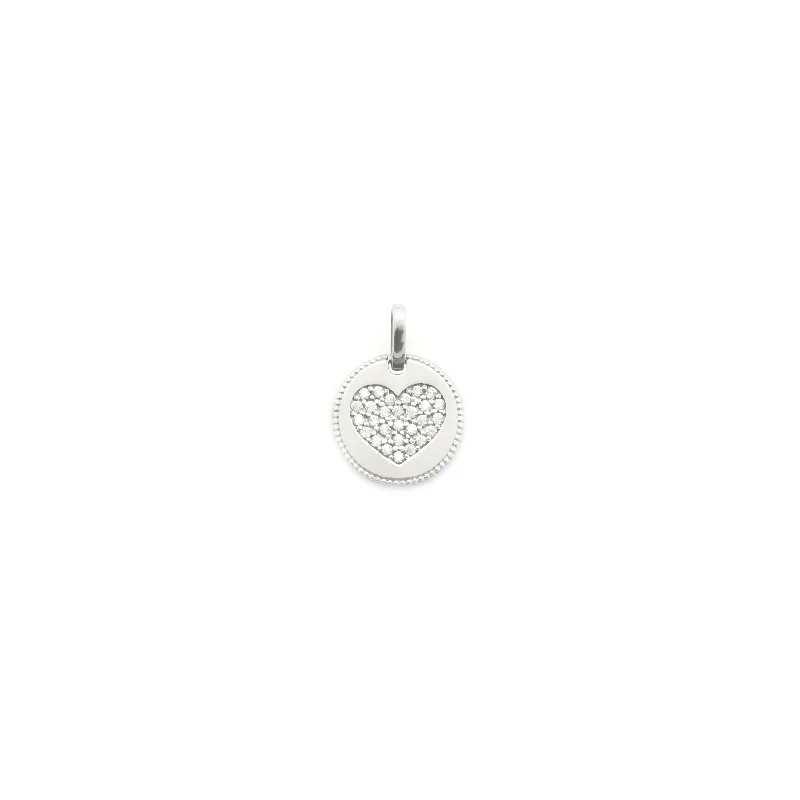 Adjustable - Chain Cubic Zirconia Solitaire Pendant for a Sparkling GiftDouble-Sided "Love" Heart Pendant (14K)