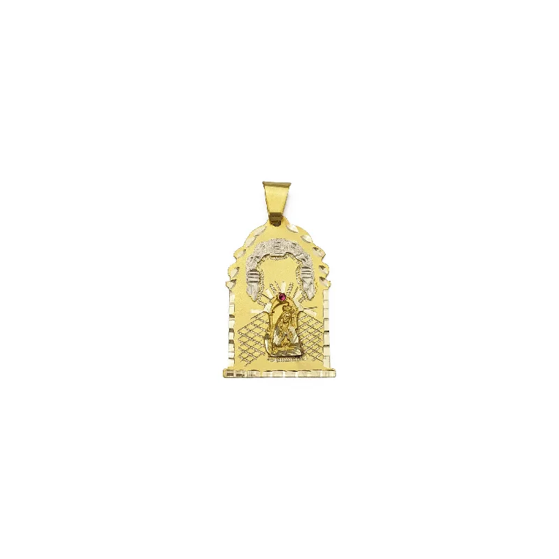 Magnetic - Locking Pendant with Hidden Compartment for Secret MessagesEnshrined Saint Altagracia Pendant (14K)