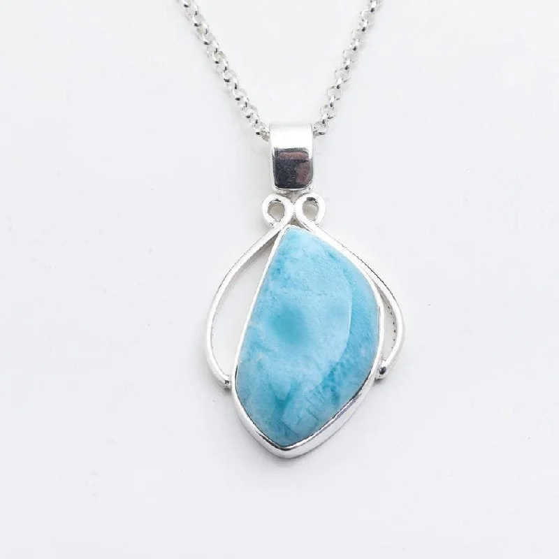 Hypoallergenic Stainless Steel Dog Tag Pendant Necklace for Active MenLarimar Pendant Bria