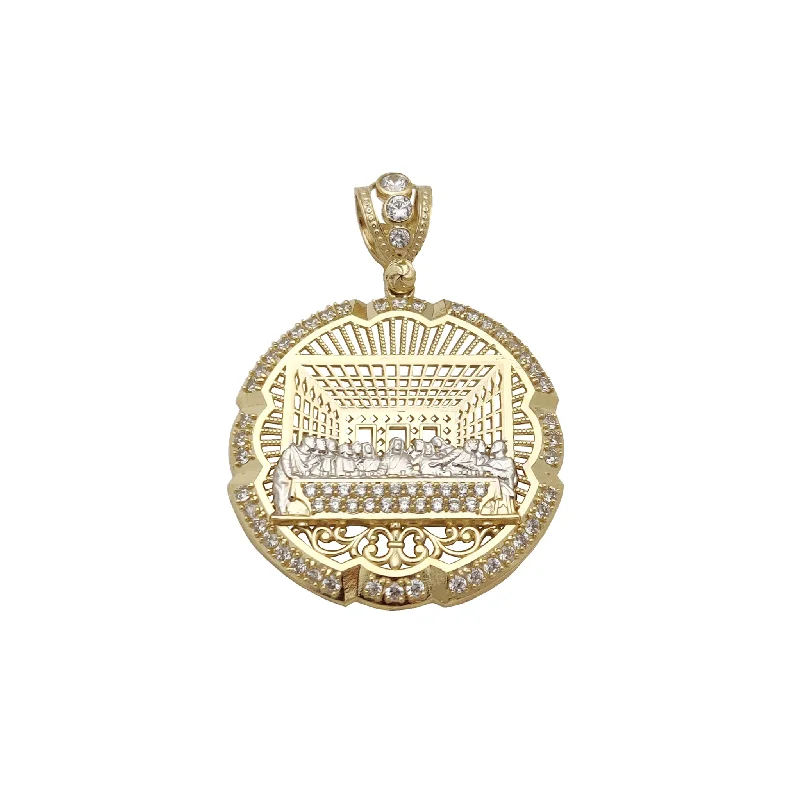 LED - Illuminated Moon Pendant Necklace for Nighttime EventsLast Supper Medallion Pendant (10K)