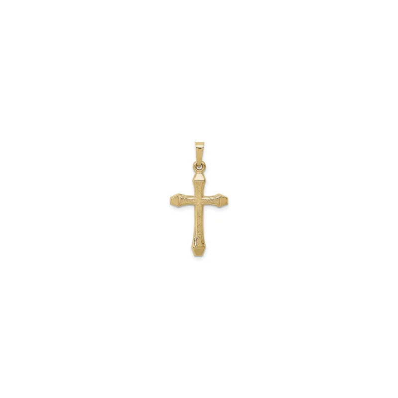 Glow - in - the - Dark Starry Sky Pendant for Nighttime AdventuresLightweight Textured Latin Cross (14K)