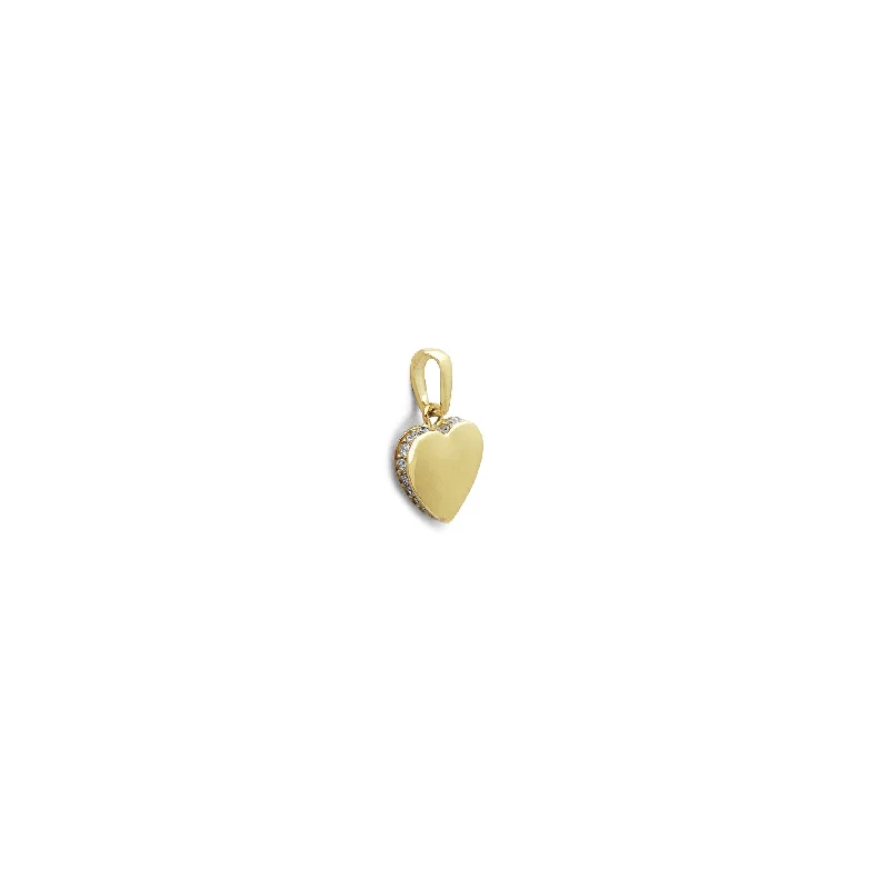 Double - Heart Pendant with Interlocking Design for CouplesMini Heart Pendant (14K)