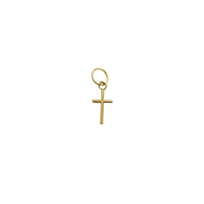 Double - Heart Pendant with Interlocking Design for CouplesMiniature Plain Cross Pendant (14K)t